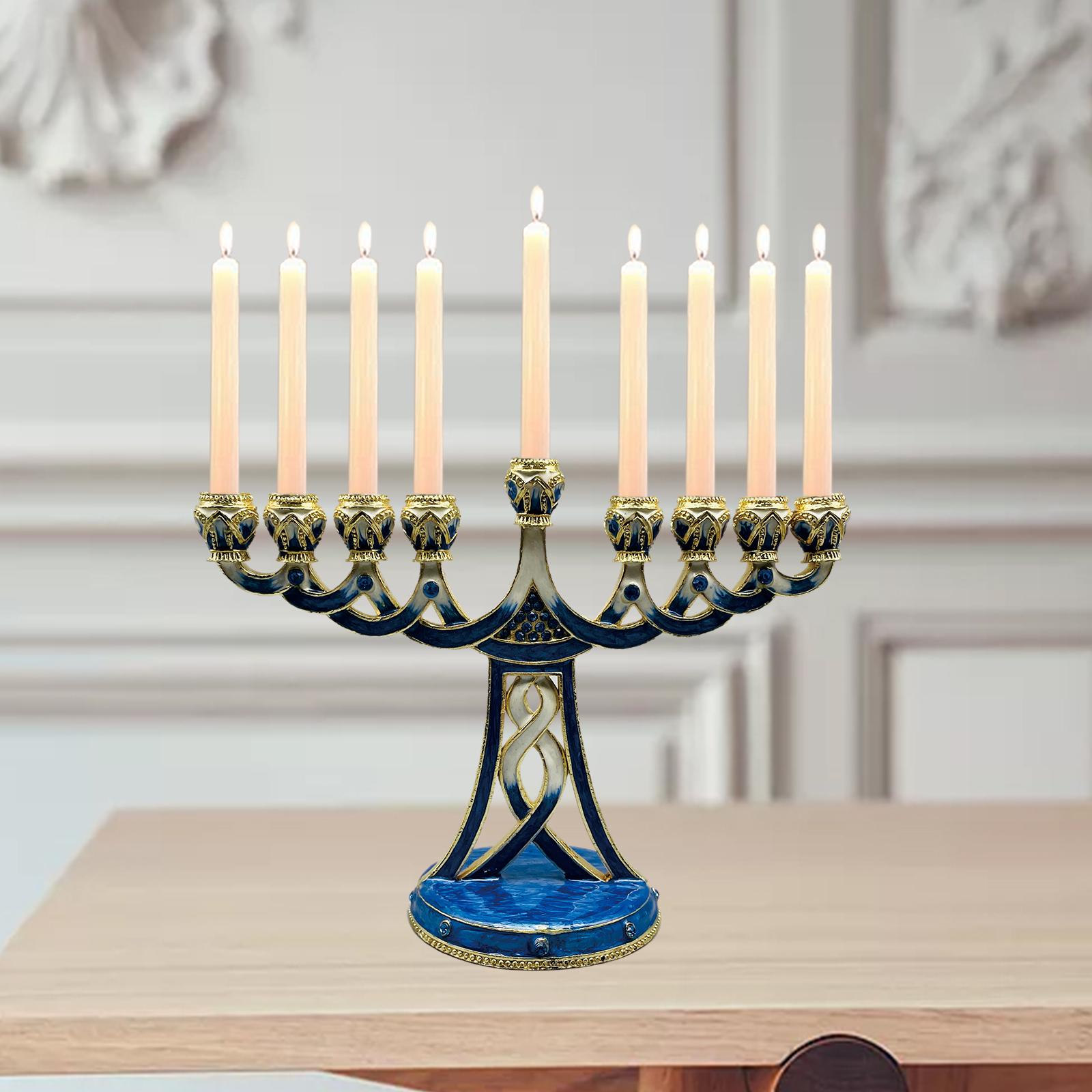 Enameled Menorah Candle Holder - Paraffin Wax ulasan dan harga