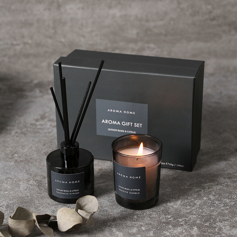 2Pcs Gift Box Set Aromatherapy - Candle Containers ulasan dan harga