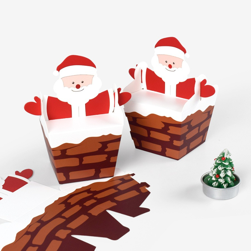 10/30/50pcs Santa Claus Climbi - Candle Containers ulasan dan harga