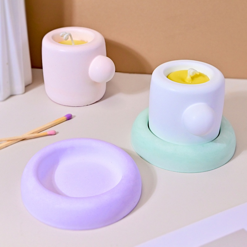 3D Mug With Coaster Silicone M - Candle Containers ulasan dan harga