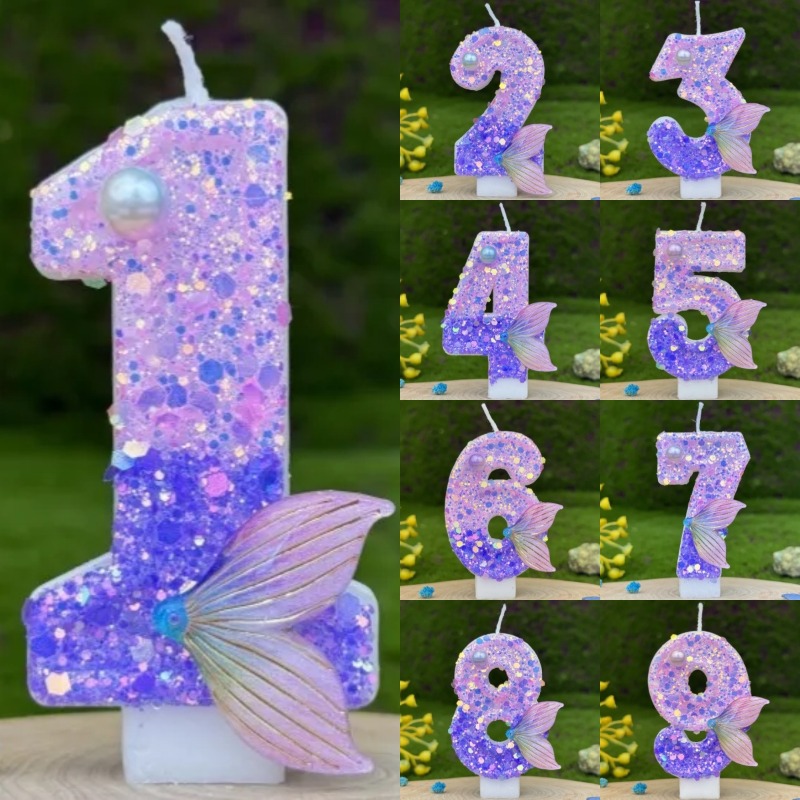 Glitter Purple Gradient Mermai - Paraffin Wax ulasan dan harga