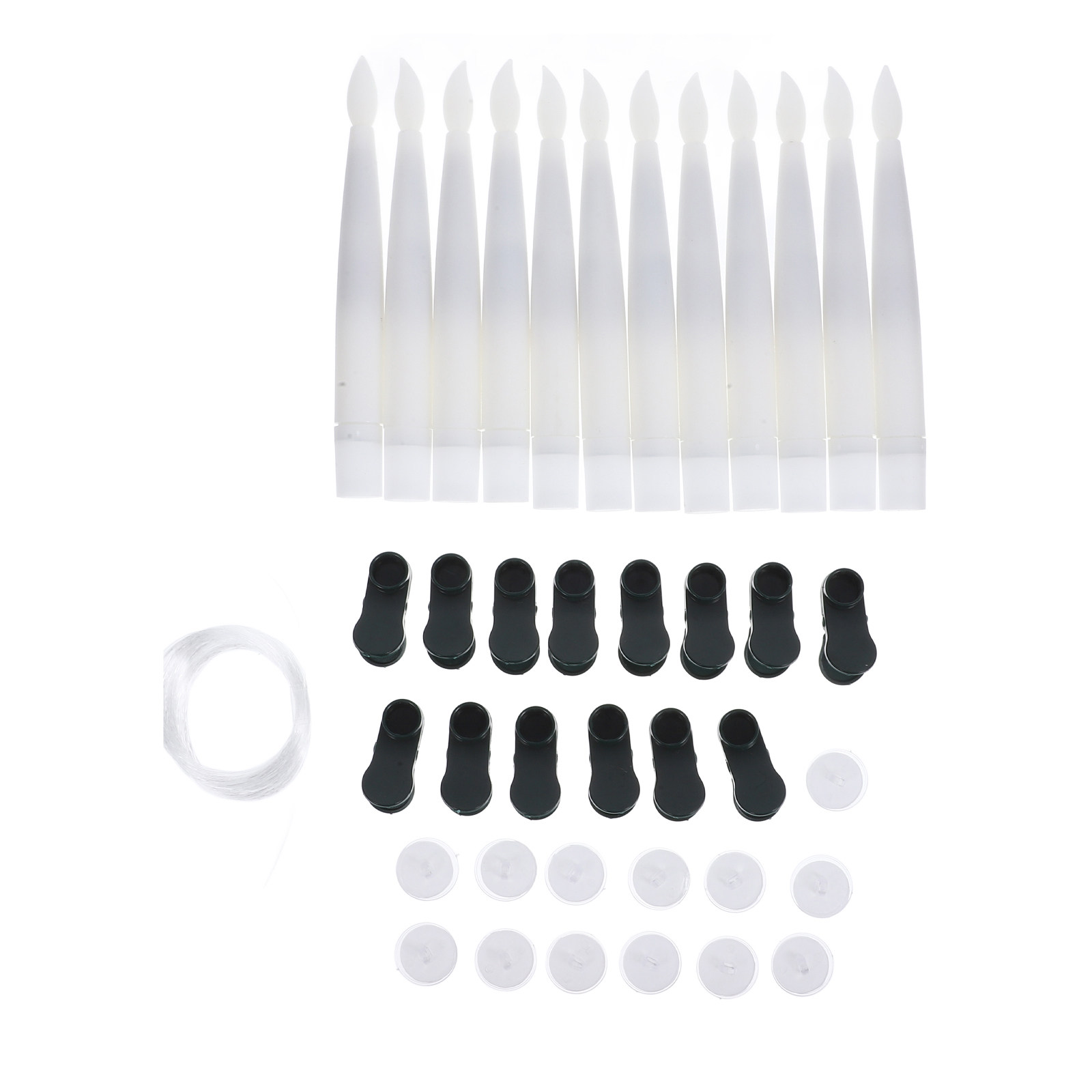 12Sets Clip on Christmas Tree  - Paraffin Wax ulasan dan harga