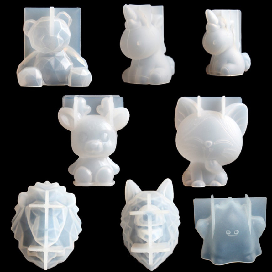 Transparent Unicorn Silicone E - Candle Molds ulasan dan harga