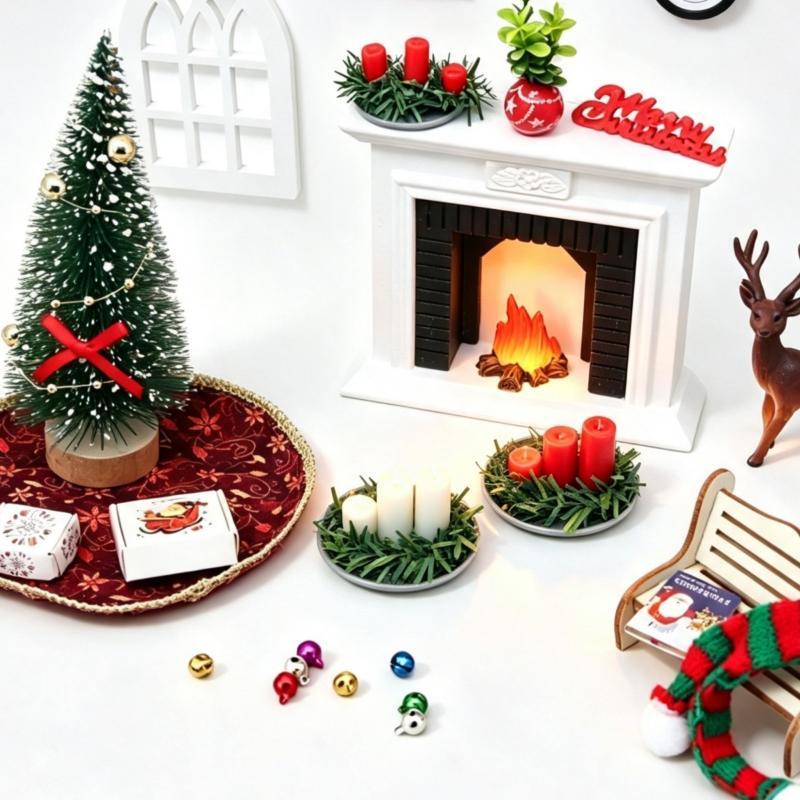 ! 1:12 Miniature Dollhouse Chr - Silk Candle ulasan dan harga