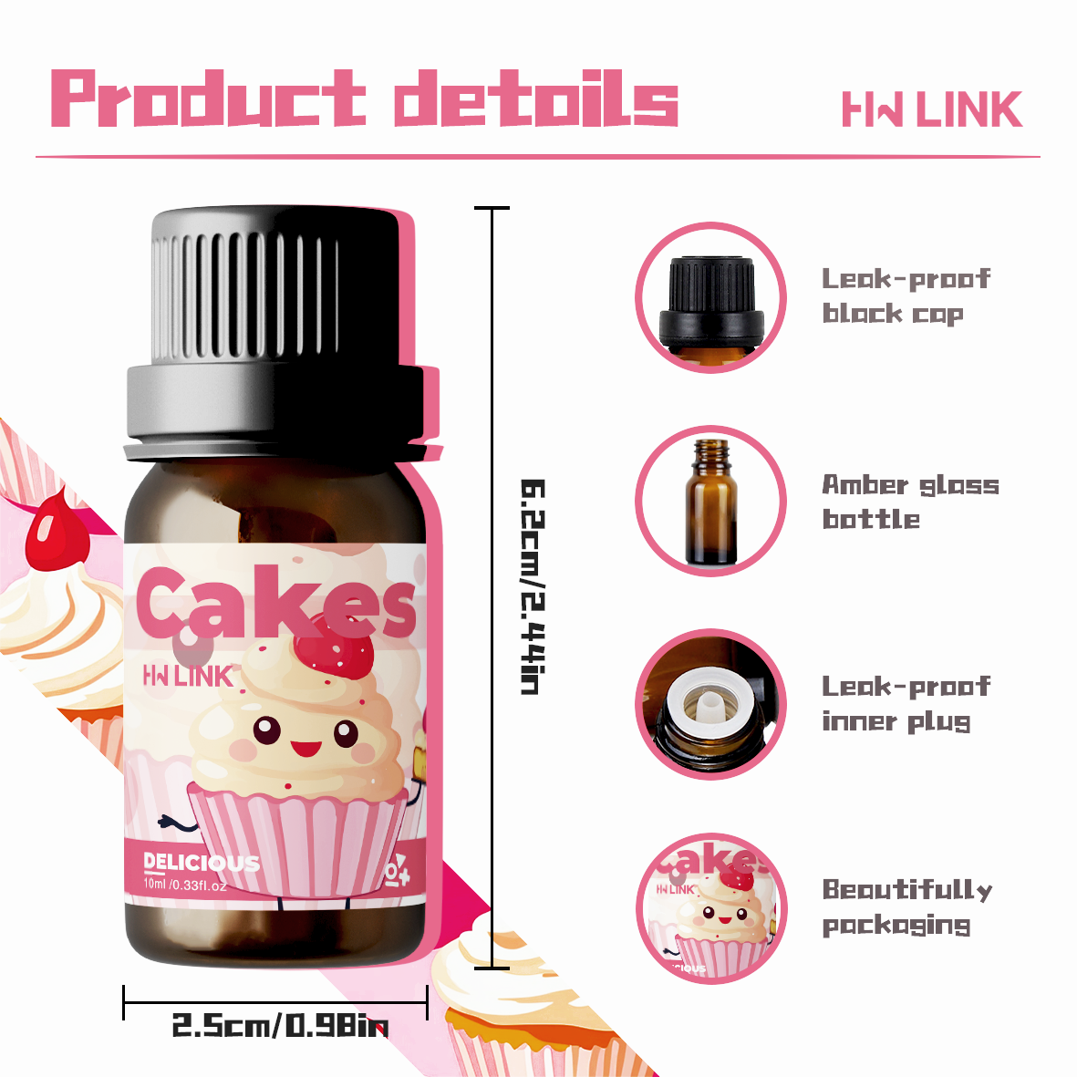 10ml Cakes Fragrance Oils Cand - Candle Fragrance ulasan dan harga