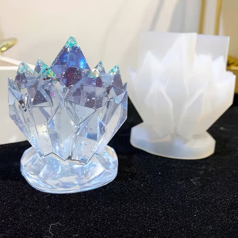 1pcCrystal Cluster Decorative  - Candle Molds ulasan dan harga