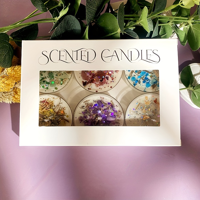 Set of 6 Scented Candles Fragr - Candle Fragrance ulasan dan harga
