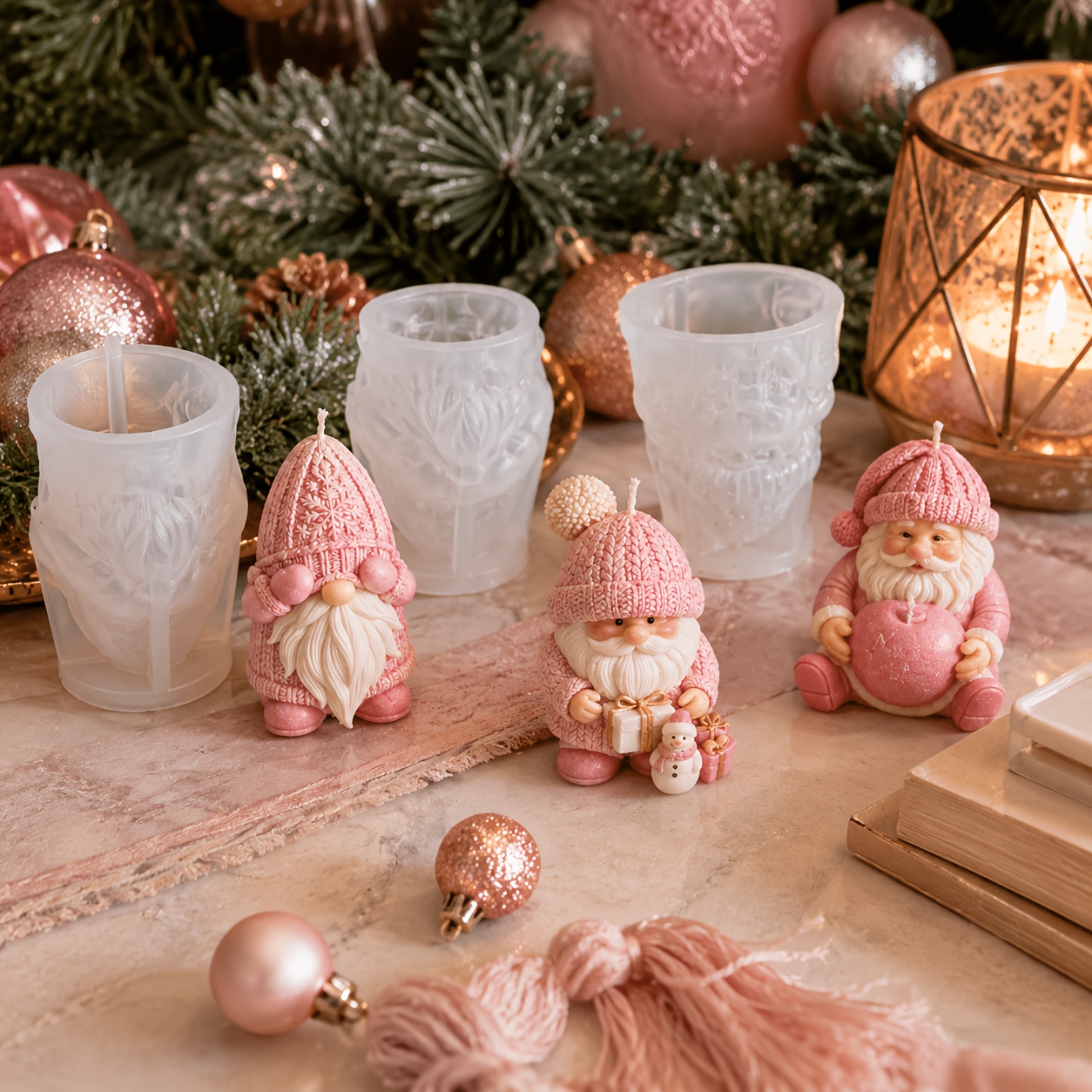 Xmas Holiday Gnome Silicone Ca - Candle Making Kit ulasan dan harga