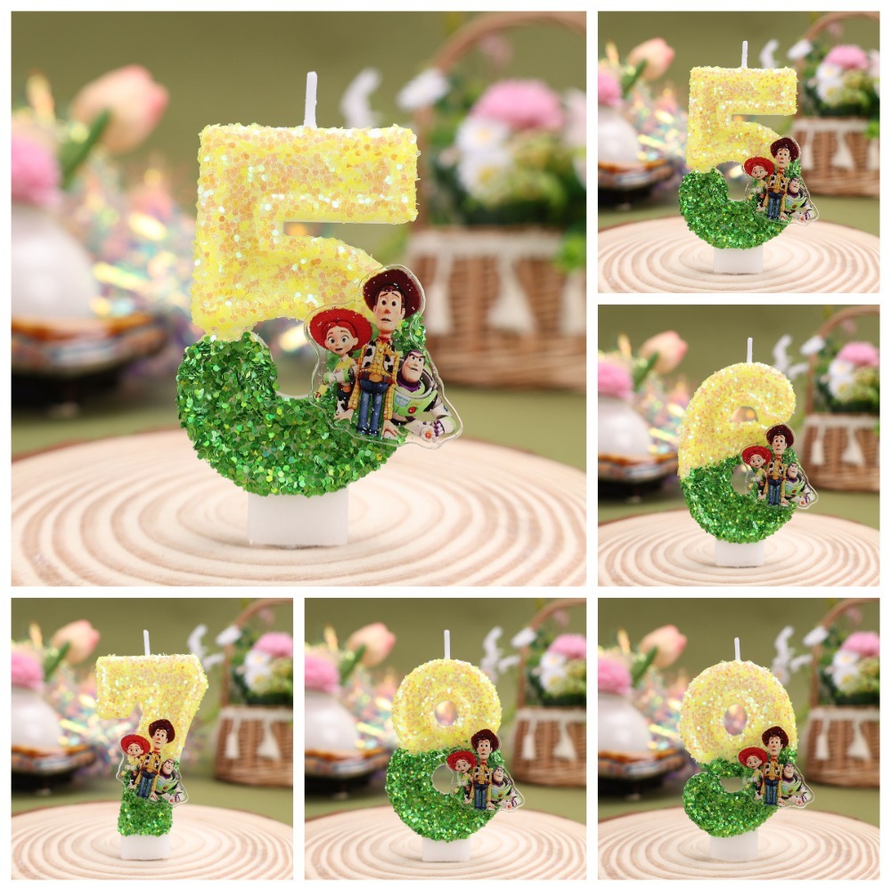 Hot Cute Cartoon T-O-Y Story D - Silk Candle ulasan dan harga