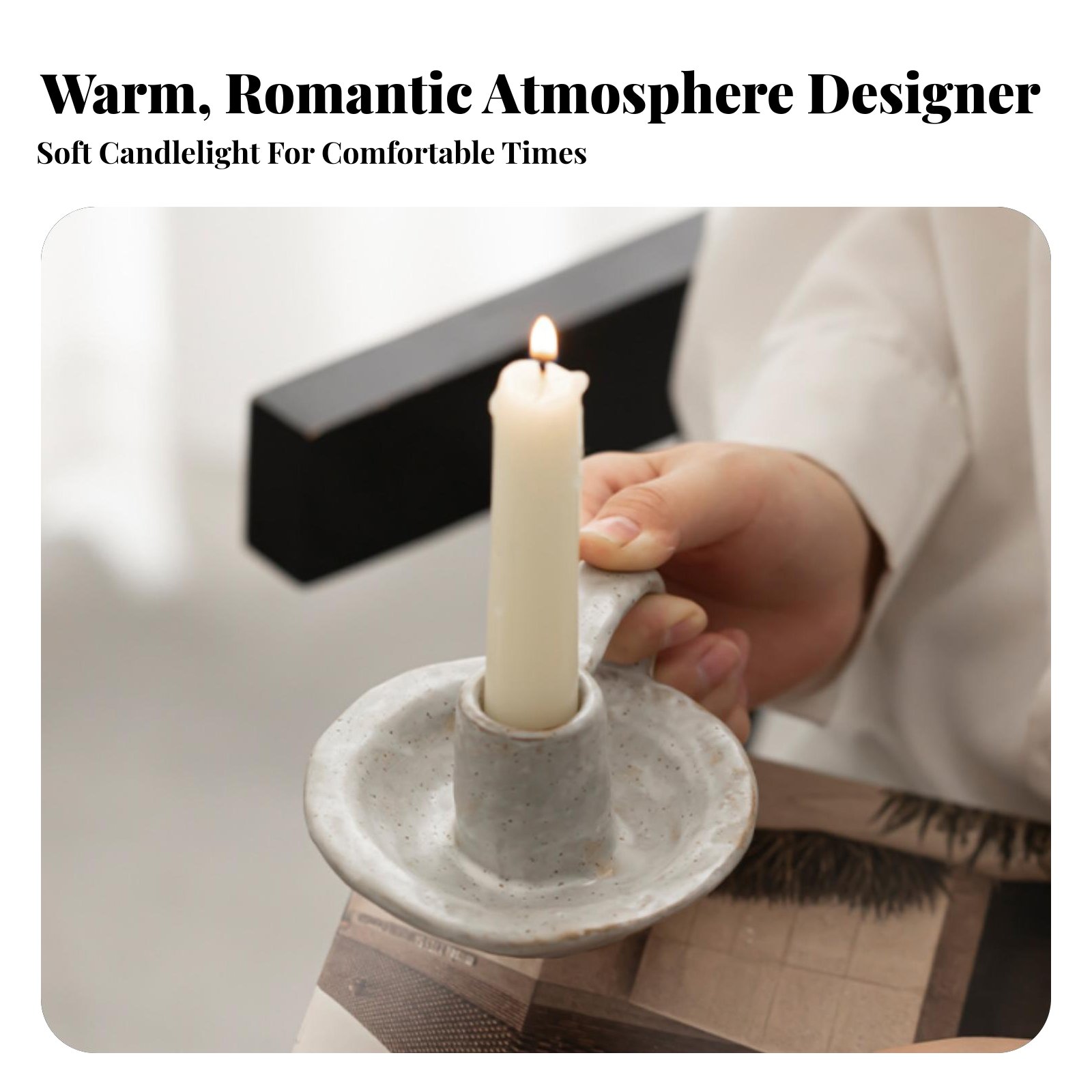 Nordic Ceramic Candle Holder,  - Paraffin Wax ulasan dan harga