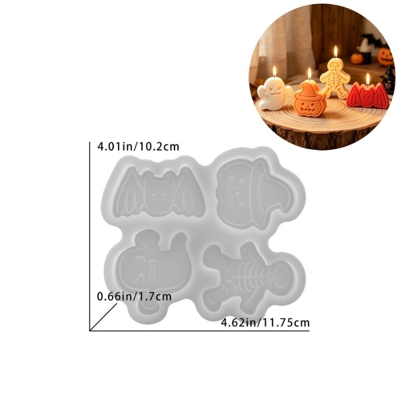 4-cavity silicone resin mold s - Candle Molds ulasan dan harga